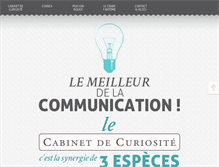 Tablet Screenshot of cabinet-curiosite.fr